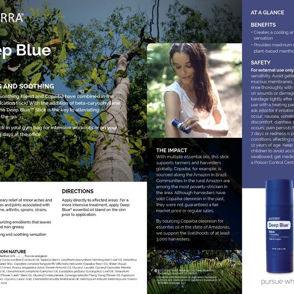 Doterra Deep Blue Stick - Blue - Picture 3 of 3